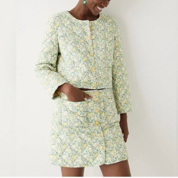 J. Crew New Limited-edition Crop quilted Louisa lady jacket in Liberty® fabric - Picture 5 of 12